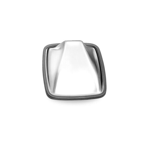 Wide Angle Convex 6.5X6 White Steel